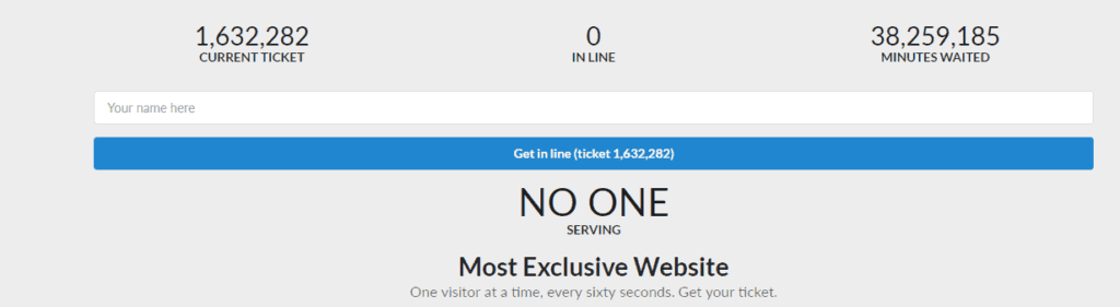 a screenshot of mostexclusivewebsite.com